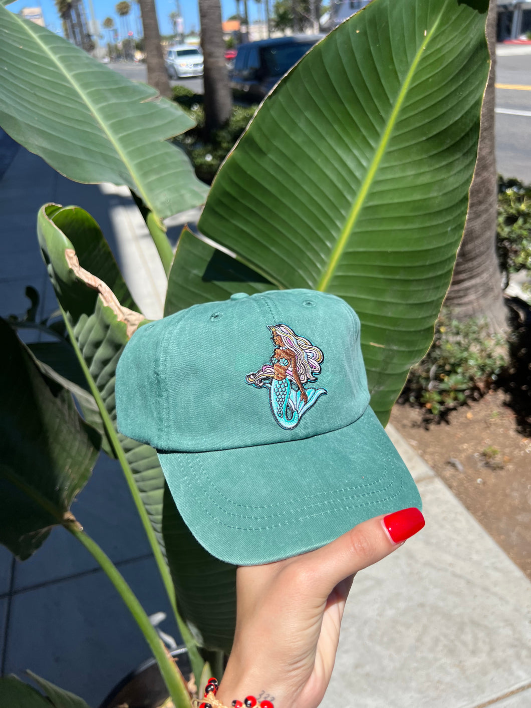 Mermaid Hat Baseball Cap - Melanin Queen