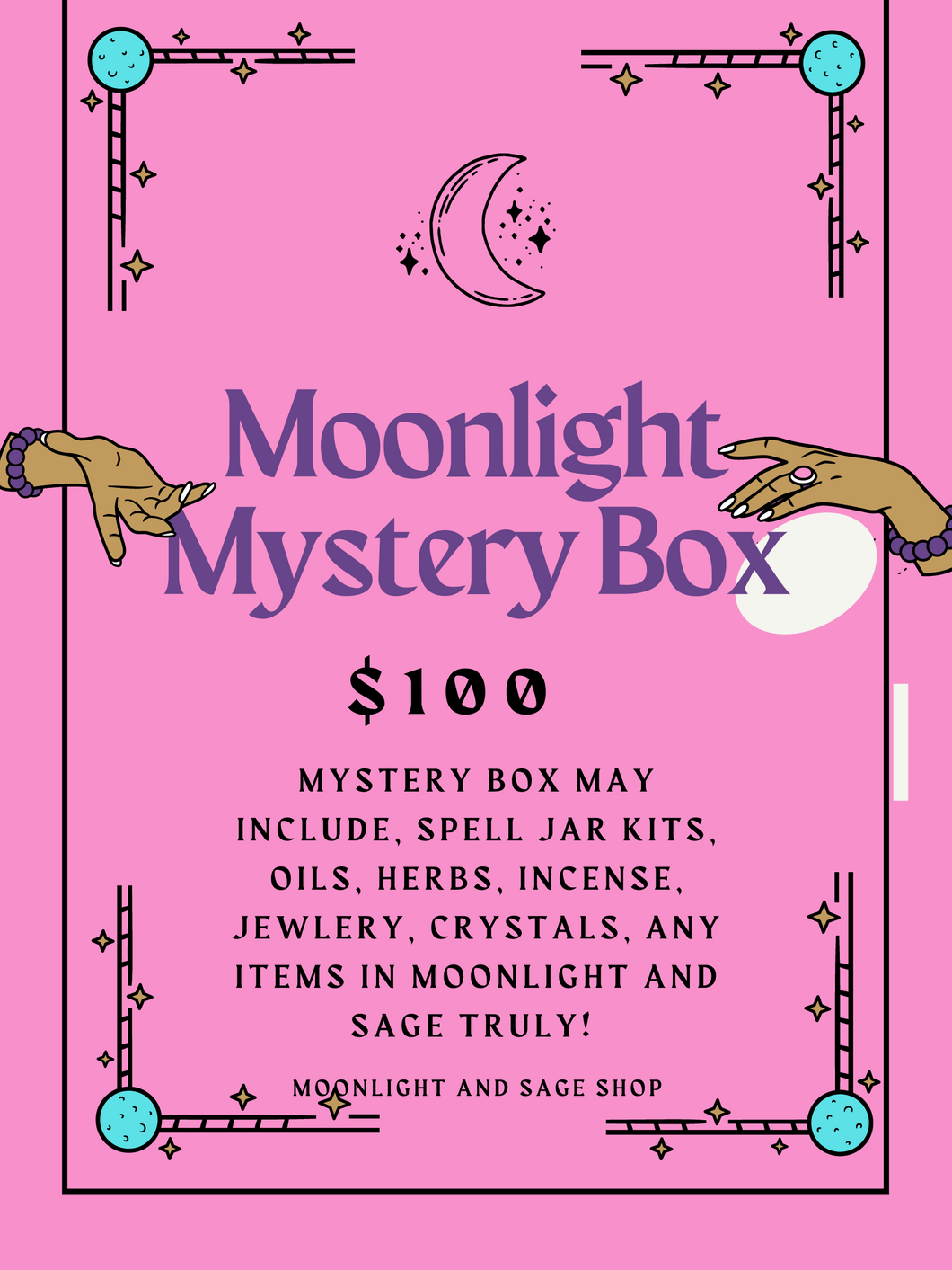 $100 Moonlight Mystery Witchcraft Bag