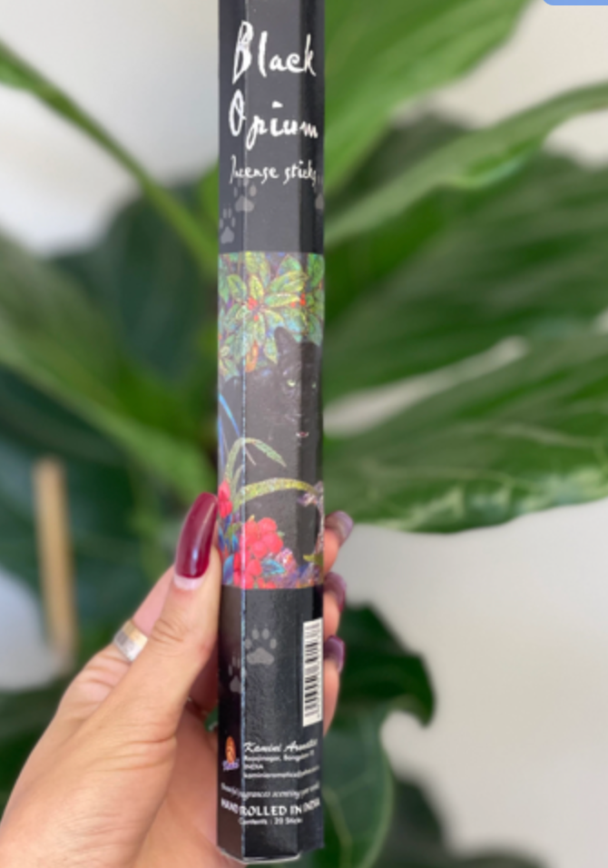 Black Opium Incense Sticks