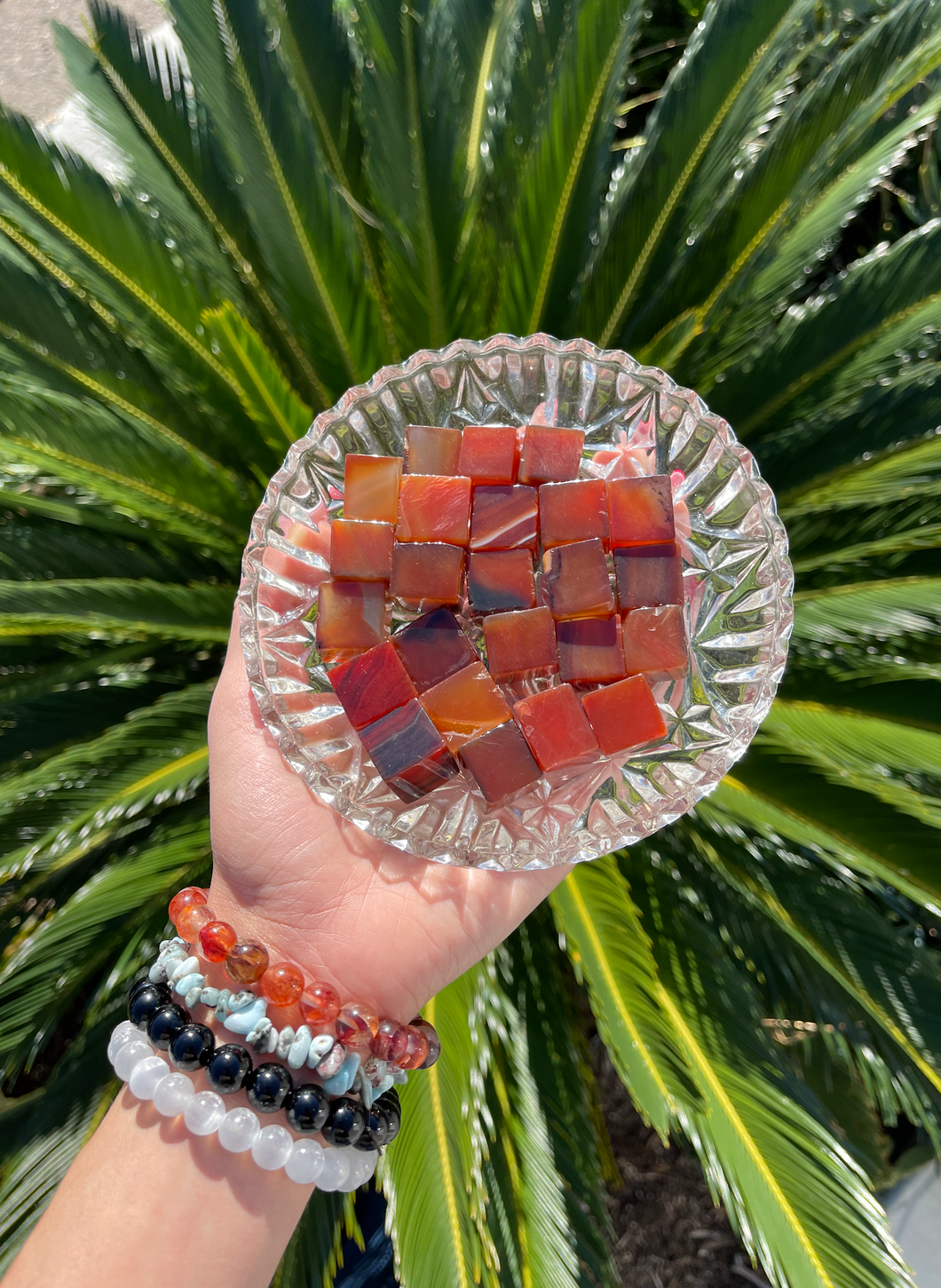 Carnelian Crystal Cube