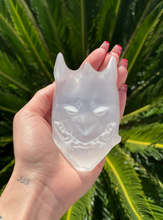 Load image into Gallery viewer, Selenite Mask Crystal Carving - (LAST 2 IN STOCK)
