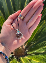 Load image into Gallery viewer, Smokey Quartz Crystal Sphere Necklace

