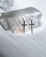 Silver Sword Earrings (Dagger / Knife Earring)
