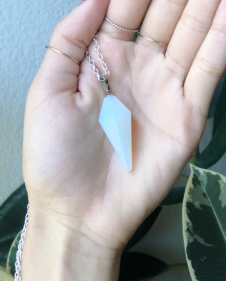 Opal Pendulum + Necklace Chain