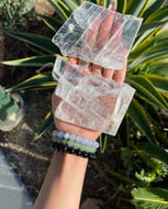 Selenite Crystal Slab Medium