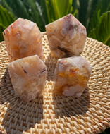 Flower Agate Geometric Tower