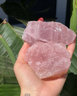 Raw Rose Quartz Large