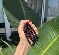 Black Obsidian Gemstone Bracelet - 6 mm