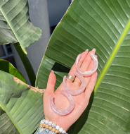 Rose Quartz Horseshoe Crystal