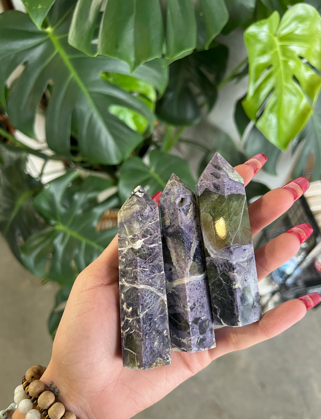 Purple Root Flourite Crystal Tower - Large - (LOW IN STOCK)
