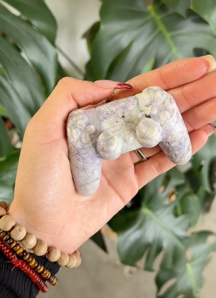 Kunzite Crystal Video Game Controller - (LOW IN STOCK)