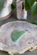 Green Adventurine Gua Sha Crystal Carving