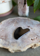 Black Obsidian Gua Sha Crystal Carving