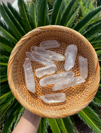 Clear Quartz Point Crystal + Raw Clear Quarts Point