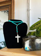 Turquoise Blue/Green Rosary Beads