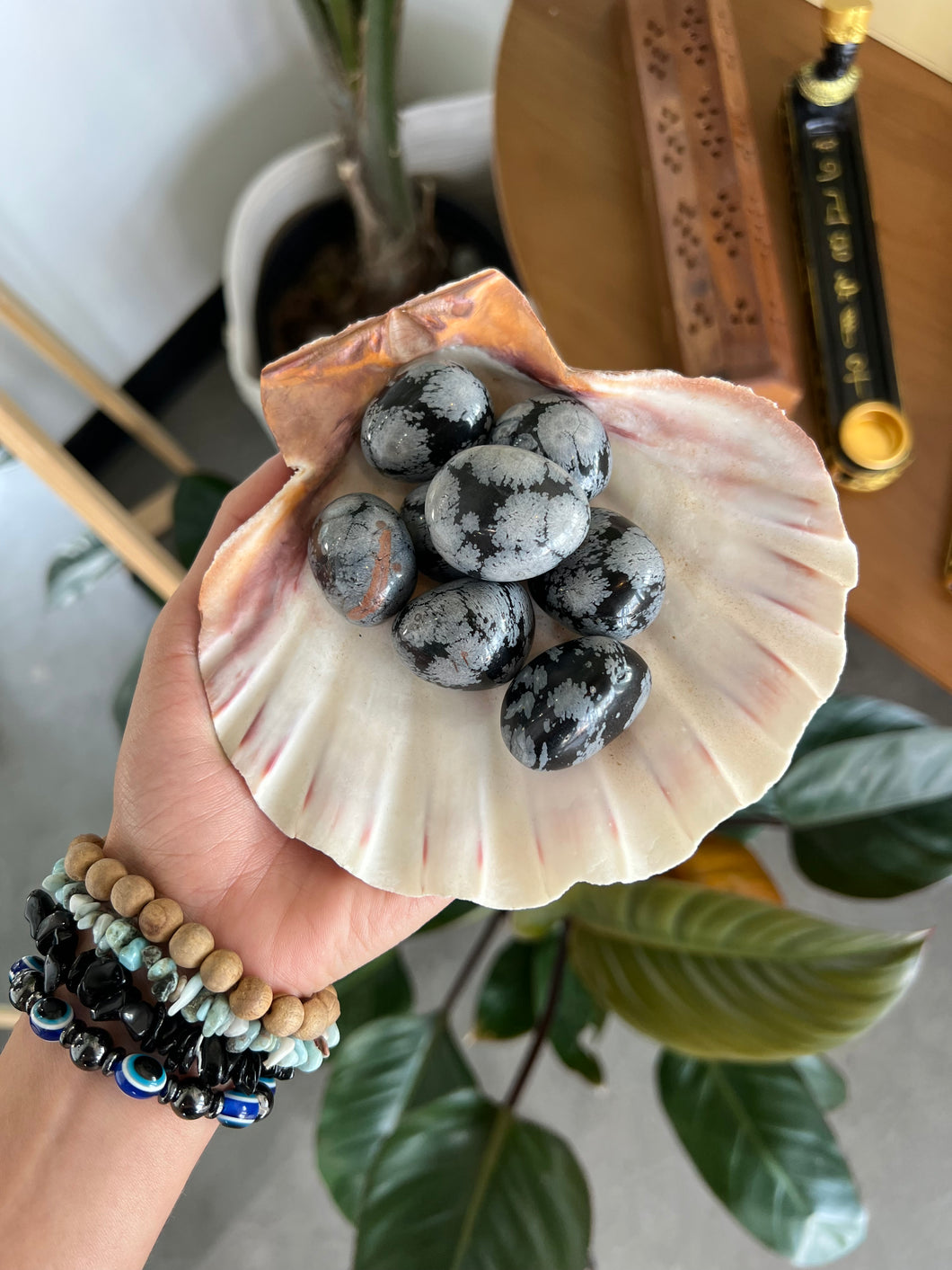 Snowflake Obsidian Crystal Tumble