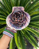Rhodonite Bracelet + Rhodonite Gemstone Bracelet