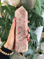 Pink Amethyst Crystal Tower DD
