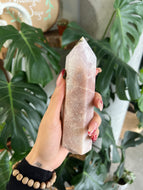 Pink Amethyst Crystal Tower II