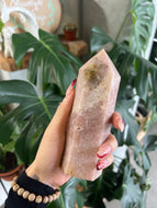 Pink Amethyst Crystal Tower V